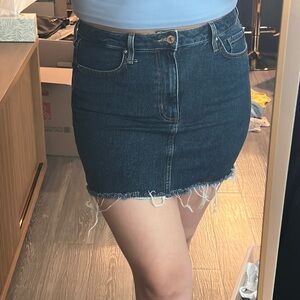 Forever 21 Dark Denim Mini Skirt